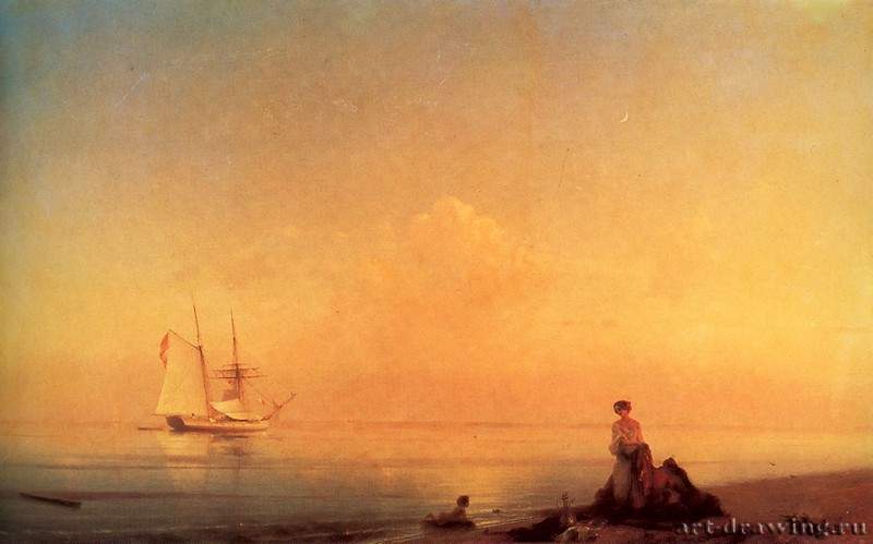 Берег моря. Штиль. 1843 - Seashore. Calm. 1843
114 х 187 смХолст, маслоРомантизм, реализмРоссияСанкт-Петербург. Государственный Русский музей